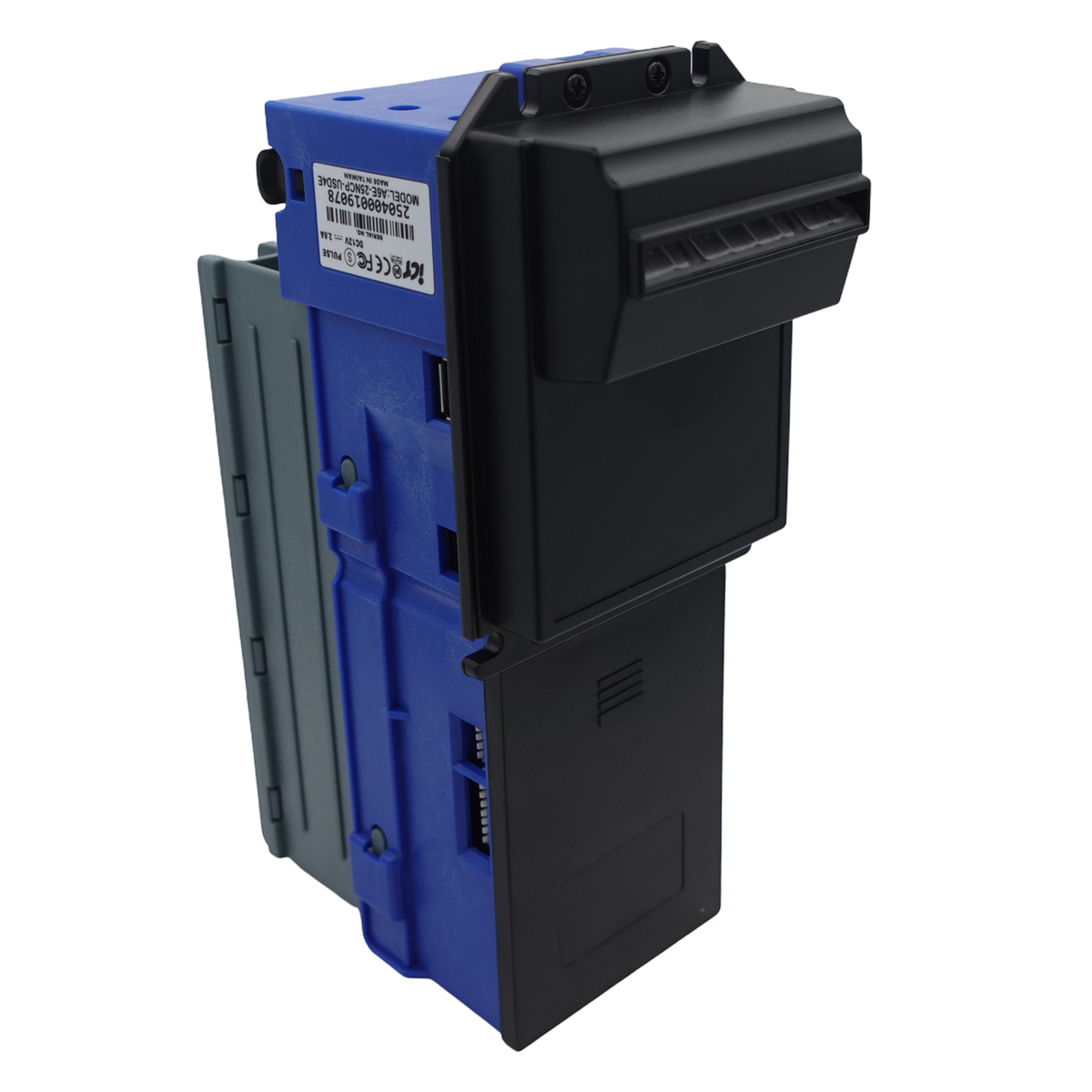 ICT A6E-13NCP-USD4 Bill Acceptor 110V 300 Stacker USD Downstack Bezel front view