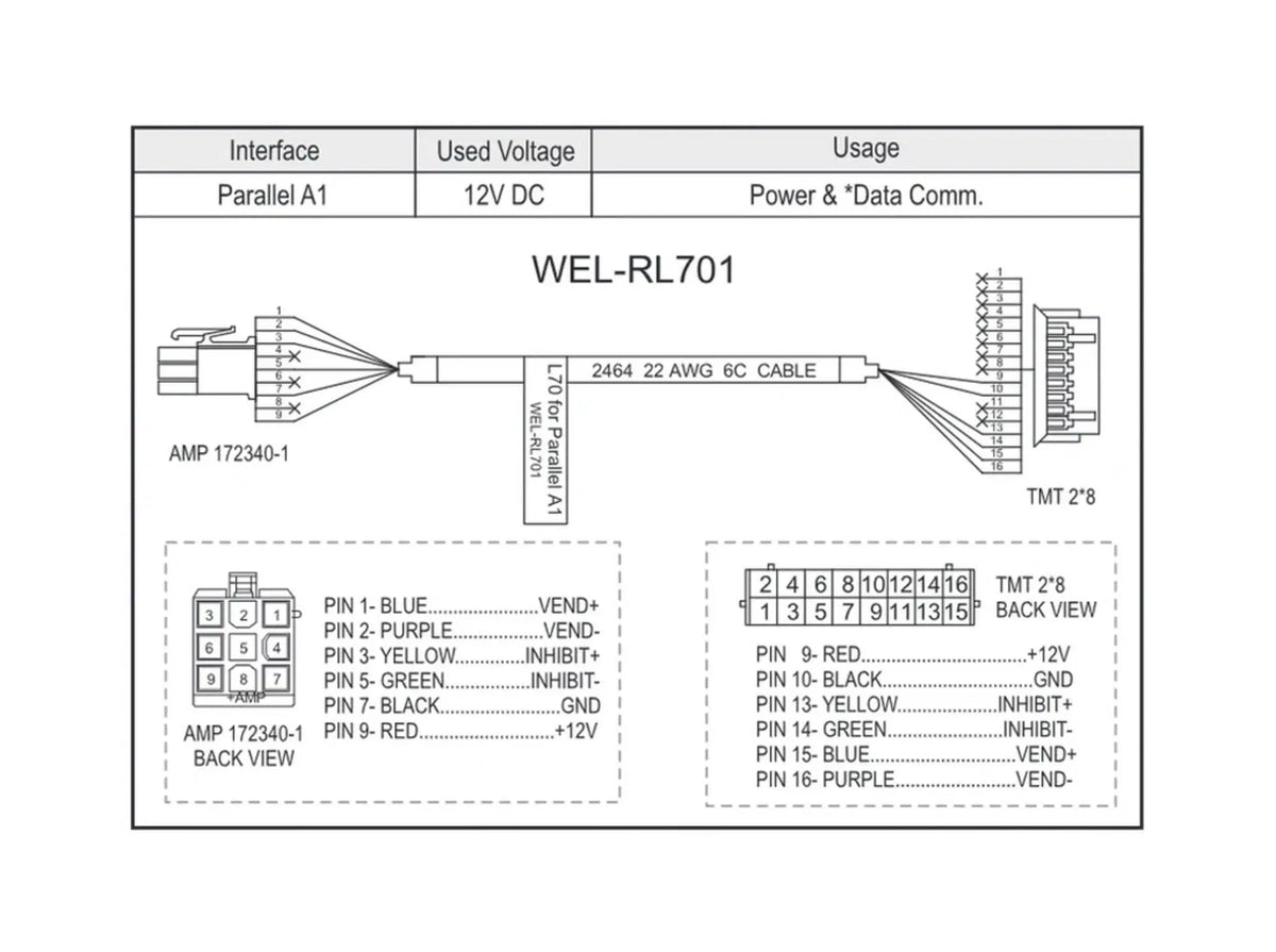 ICT WEL-RL701 Cable