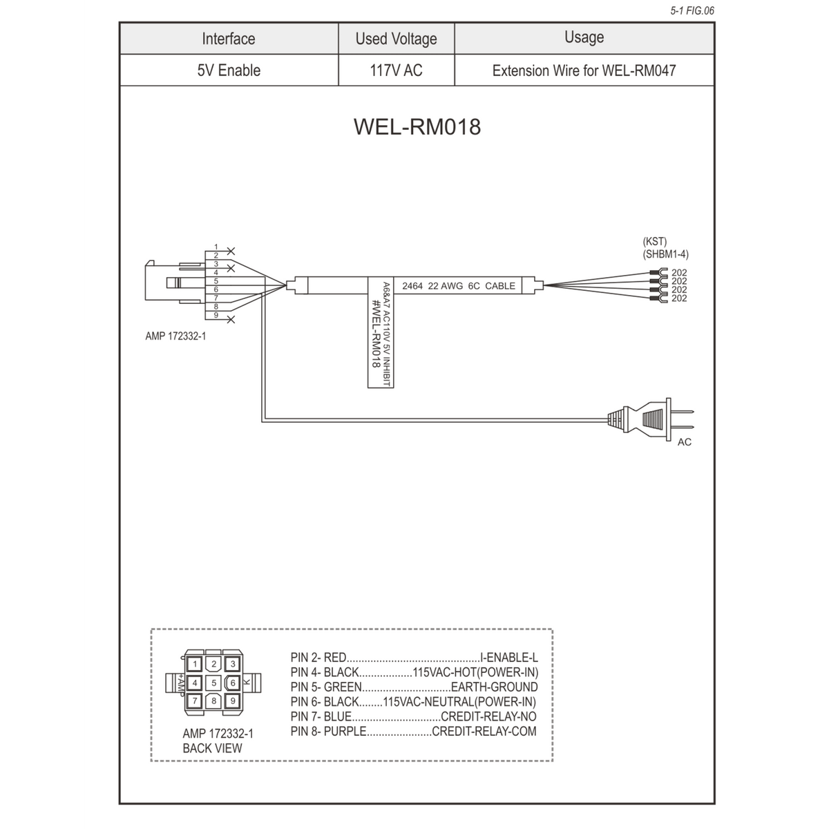 WEL-RM018 ICT Extension Wire Harness