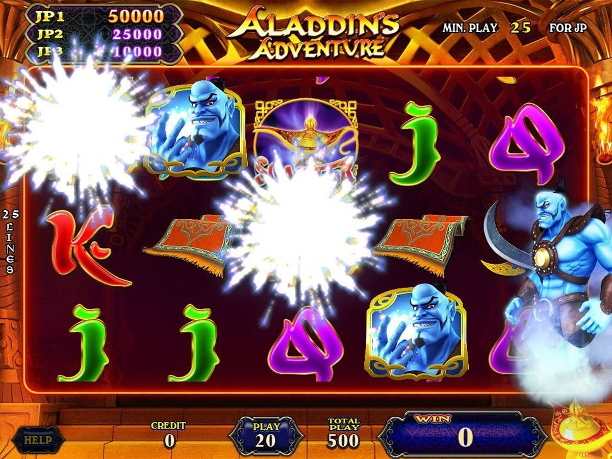 Aladdin's Adventure by IGS - Feature Screen Alternate