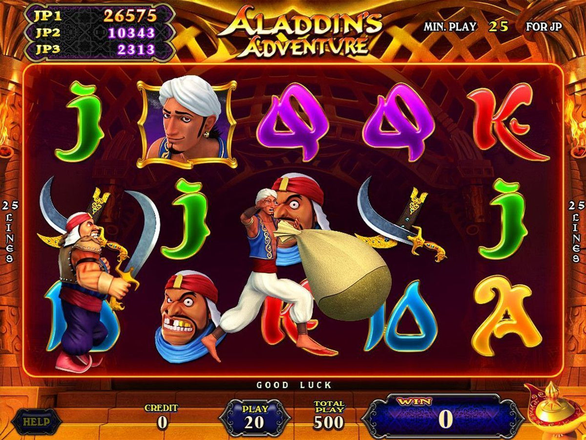 Aladdin's Adventure by IGS - Feature Screen
