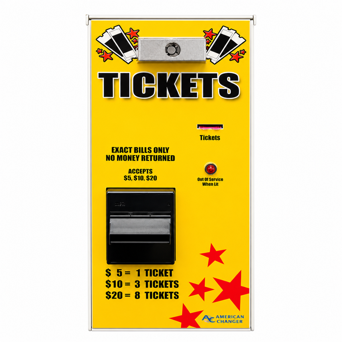 American Changer AC111 Front Load Ticket Dispenser
