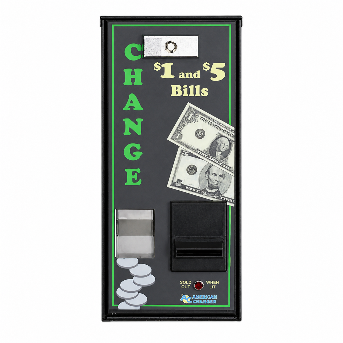American Changer AC500 Front Load Banknote Changer