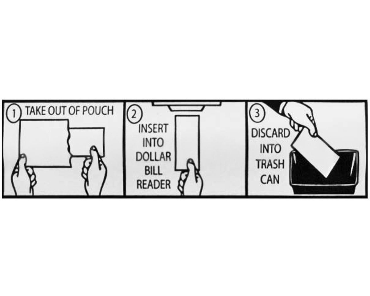 Bill Acceptor Cleaning Card - View 2