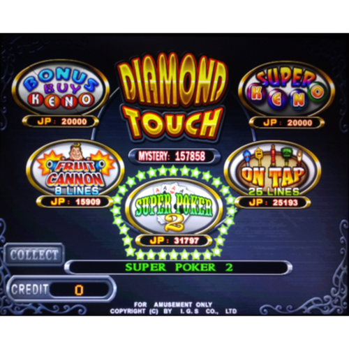 Diamond Touch Multigame Board by IGS - Screenshot 1
