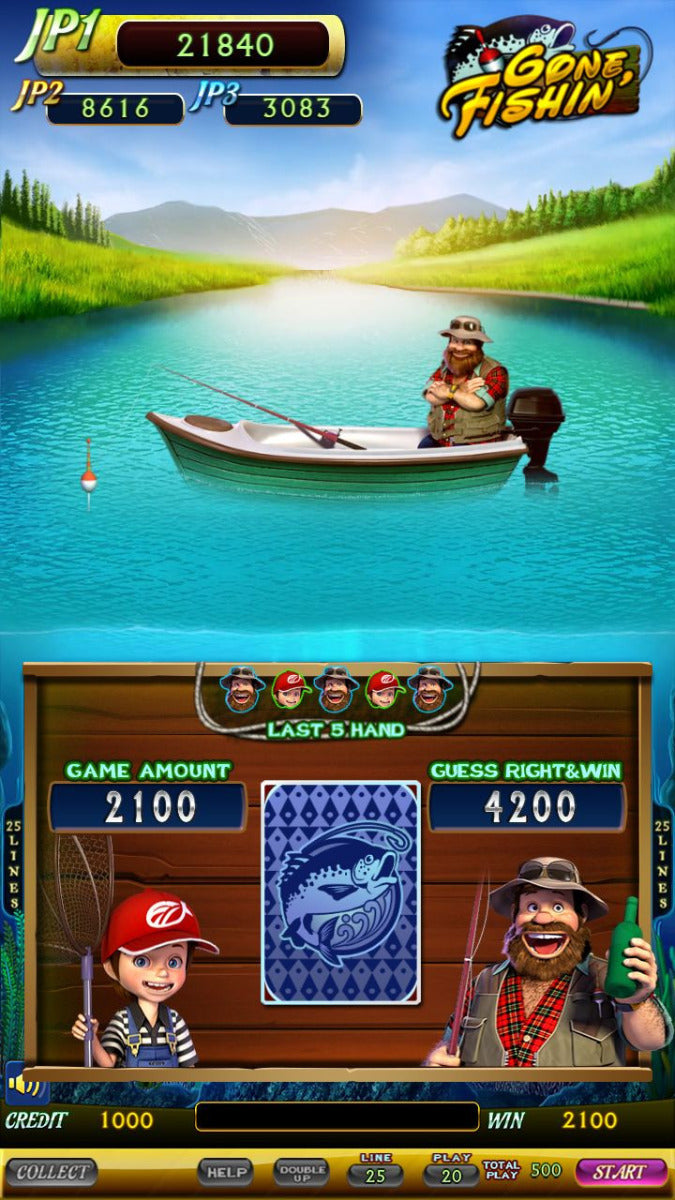 Gone Fishin' Multigame Skill Board by IGS - Screenshot 6