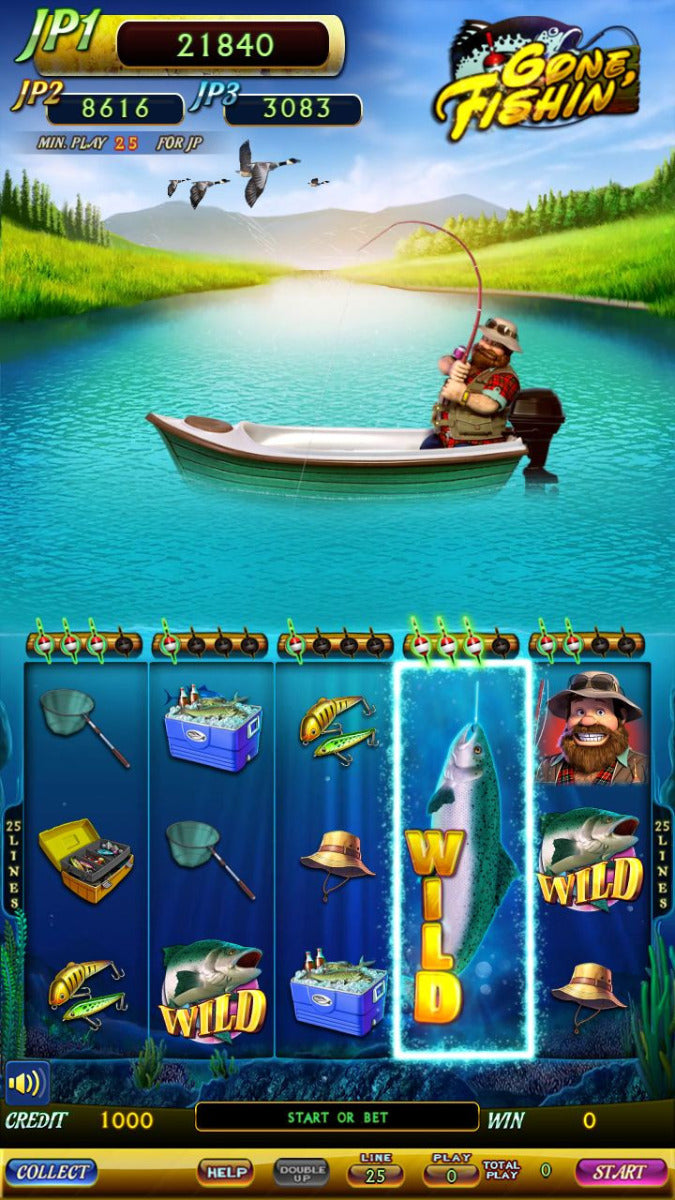 Gone Fishin' Multigame Skill Board by IGS - Screenshot 2