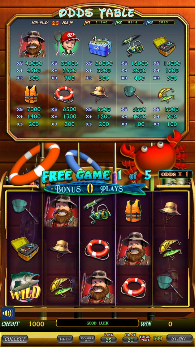 Gone Fishin' Multigame Skill Board by IGS - Screenshot 5