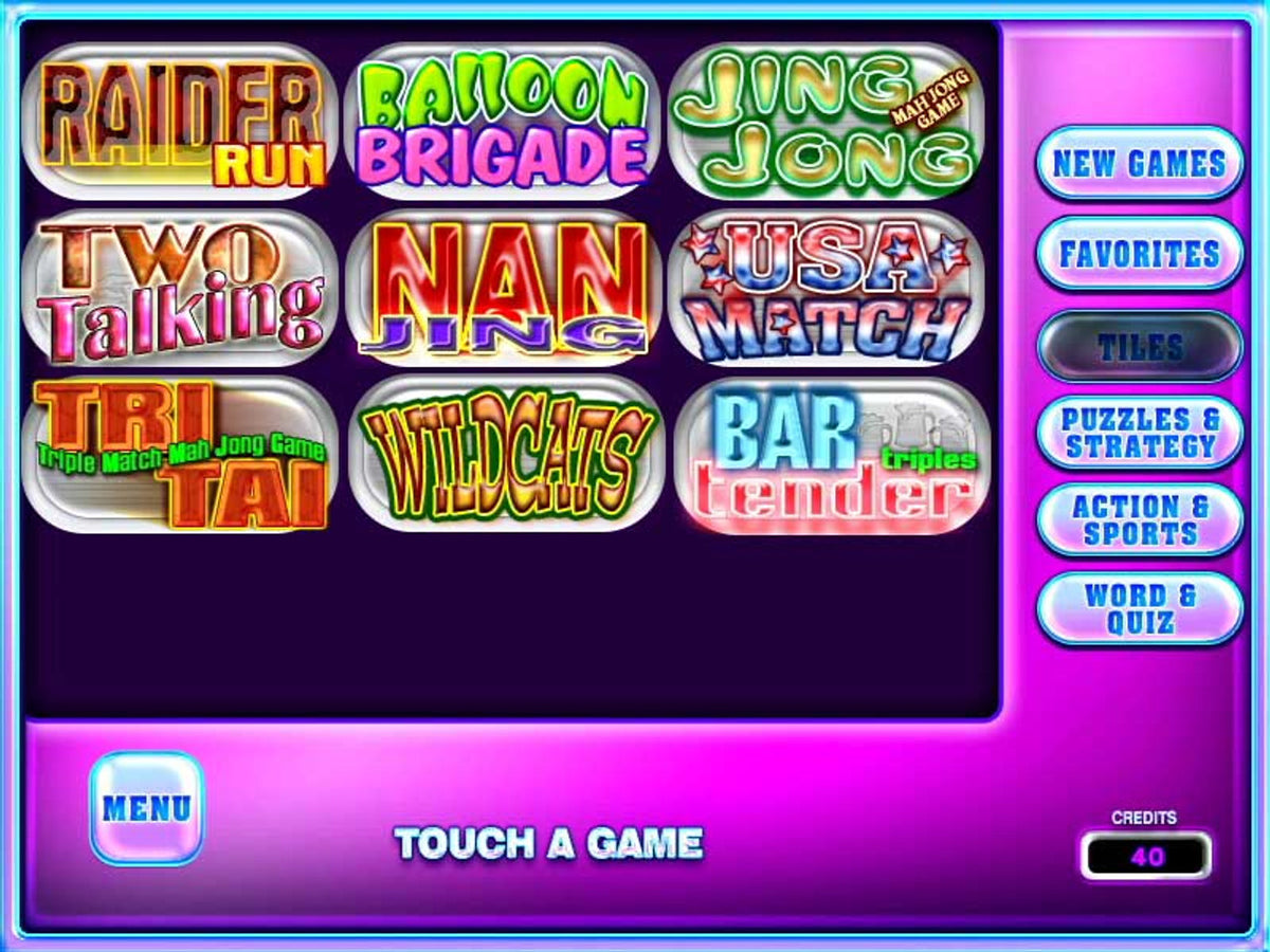 Game Gallery Touchscreen Multi Game Kit - Tile Games