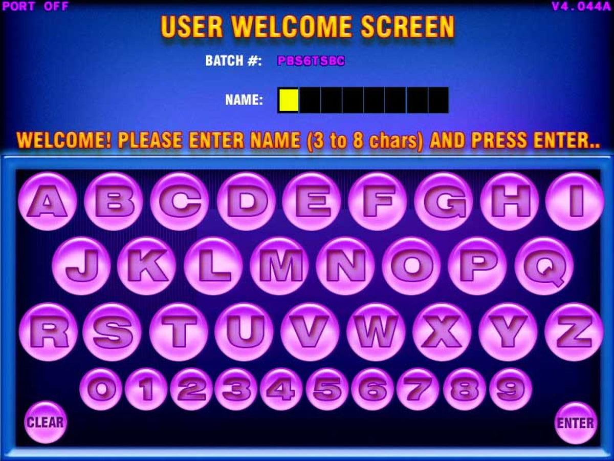 Game Gallery Touchscreen Multi Game Kit - Welcome Screen