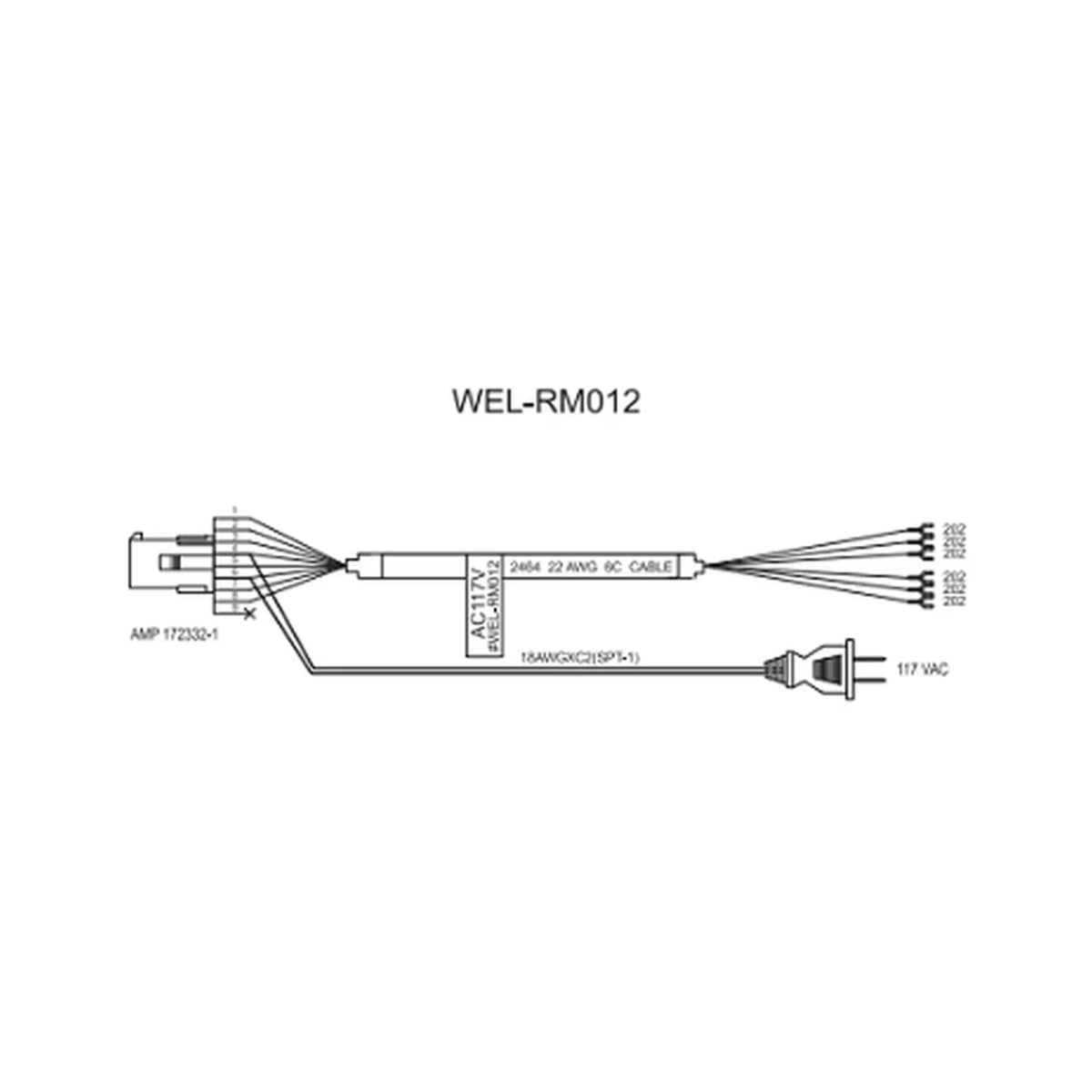 ICT WEL-RM012 110v Fanout Power Cable image 2