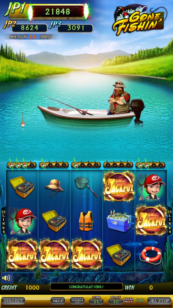 Gone Fishin' Multigame Skill Board by IGS - Screenshot 7
