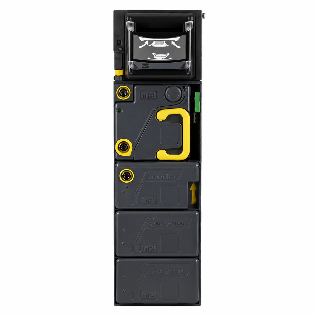 MEI BNR210 M Main Module B2 with Plastic Bezel B2 Banknote Recycler front view