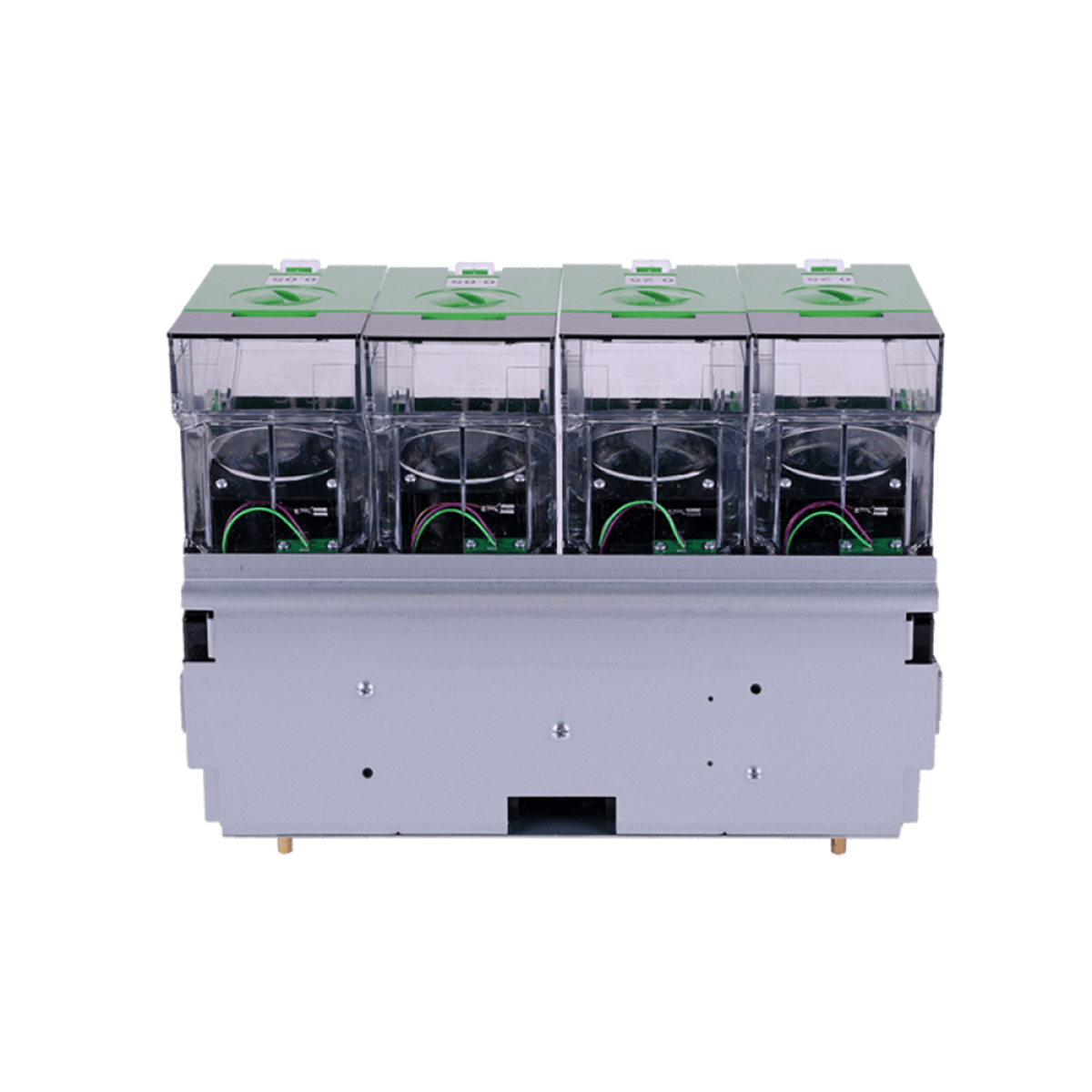 MEI CX-25 3 Bin In Line Coin Dispenser Full Unit for Self-Service Kiosks & ATMs back view