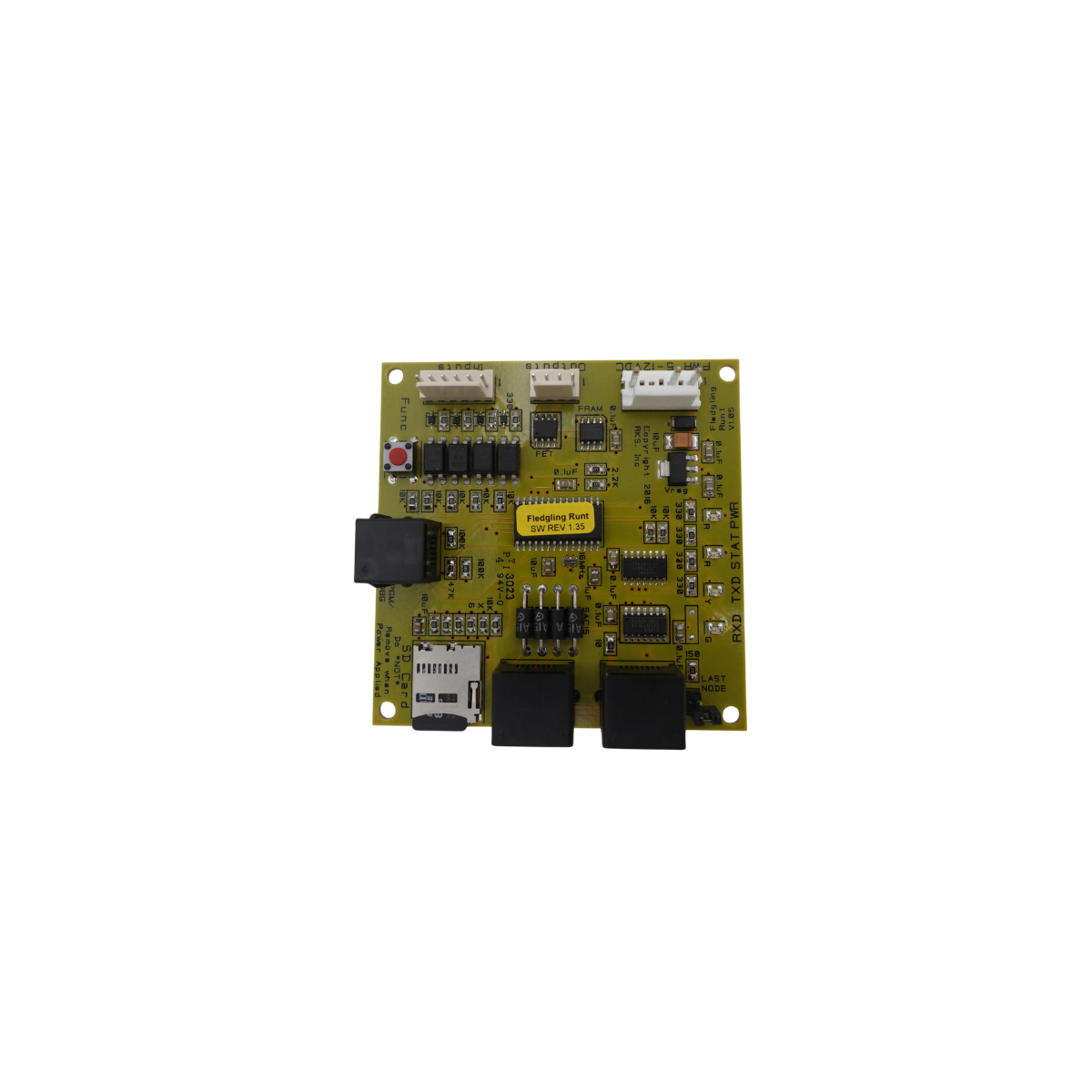 RKS Runt Board with harness for Mutha Goose accounting system, front view