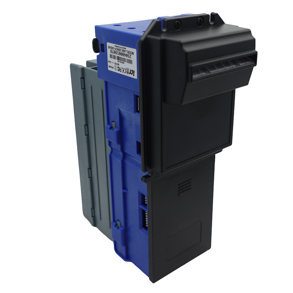 ICT A6E-25N0P-USD4 Bill Acceptor 12V 500 Stacker USD Downstack Bezel front view