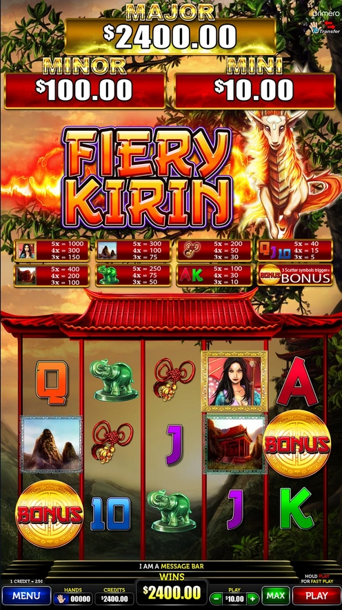 Winning Wheel by Primero - Fiery Kirin Sub-Game