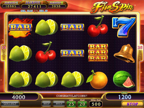 Fire Spin Game Board by IGS
