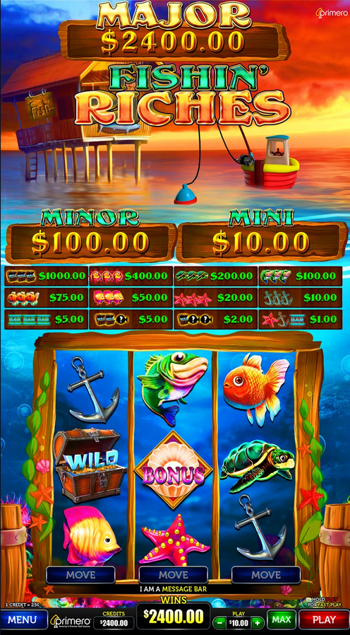 Winning Wheel by Primero - Fishin' Riches Sub-Game