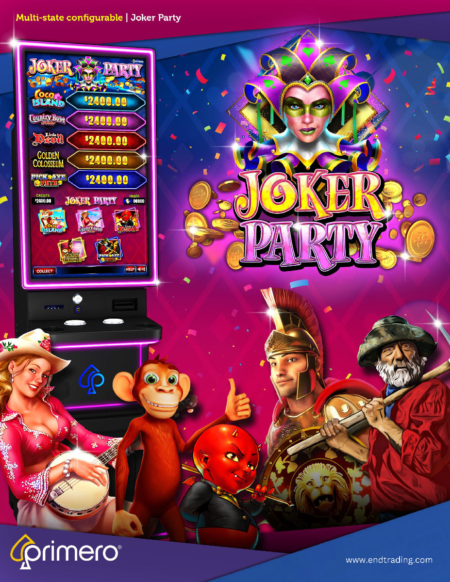 Joker Party Multigame Skill Board by Primero - Flyer