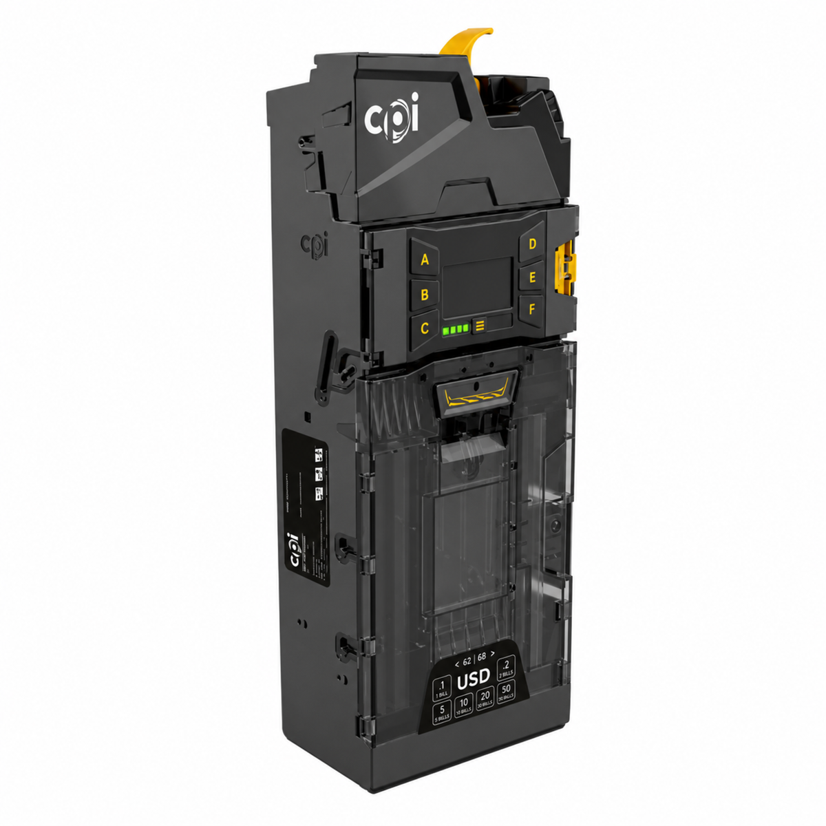 MEI Gryphon G1A Payment Master Coin Changer Full Unit for Vending Machines side view