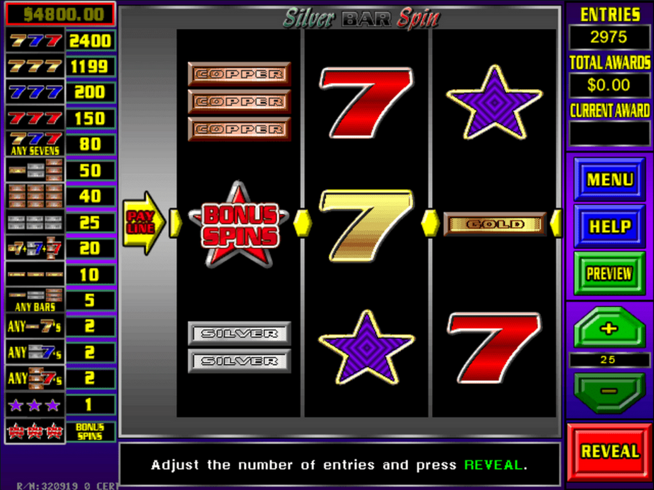 Silver Bar Spin - Best of Spins by Primero