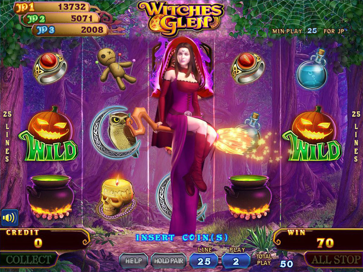 Witches Glen Multigame Skill Board by IGS - Main Screen