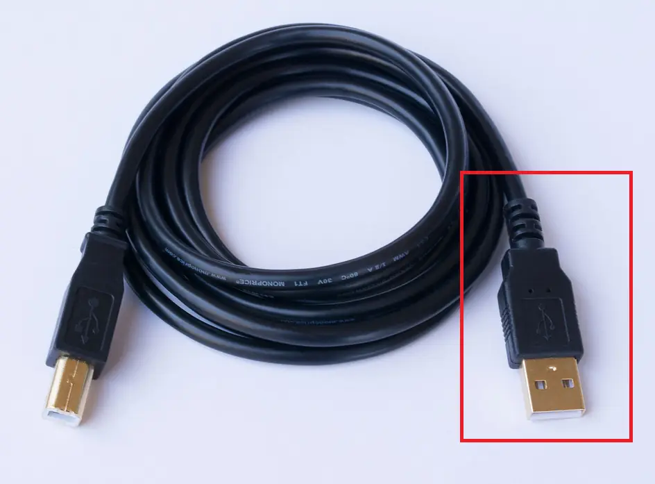 USB Type-A to Type-B cable for connecting a Pyramid Platinum bill acceptor to a PC