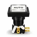 Illuminated Square AUTO Zippy Switch Button - Arcade & Amusement Game Push Button view 2