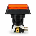 Illuminated Rectangular Red Zippy Switch Button - Arcade & Amusement Game Push Button view 2