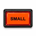 Illuminated Rectangular SMALL Zippy Switch Button - Arcade & Amusement Game Push Button view 1