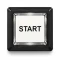 Illuminated Square START Zippy Switch Button - Arcade & Amusement Game Push Button view 1
