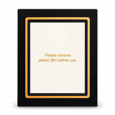 Decal 003 - Black and Gold Bill Validator Bezel Frame Decal