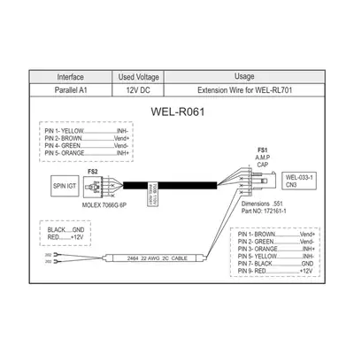 ICT WEL-R061 Cable