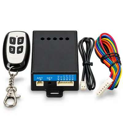 Wireless Remote Knockoff - 4-Button Remote and 12V Receiver