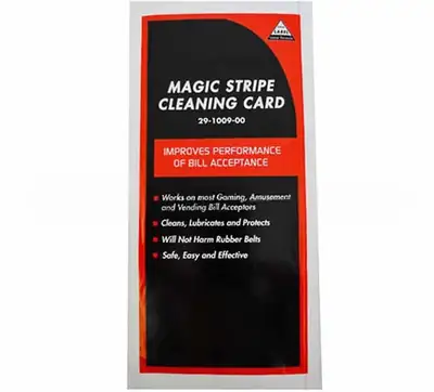 Bill Acceptor Cleaning Card